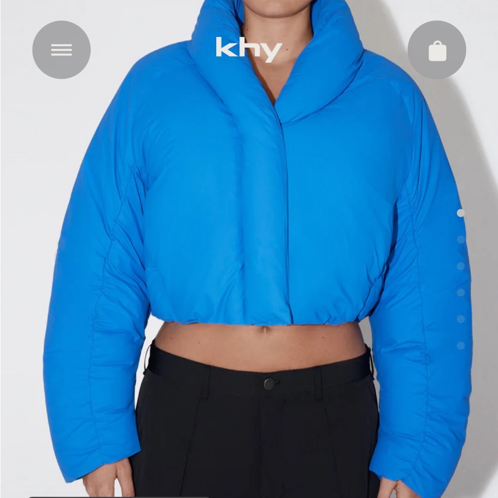 khy cropped puffer coat